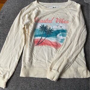 SO Cream Coastal Graphic Crewneck Sweater